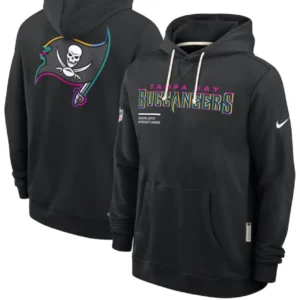 Tampa Bay Buccaneers Black 2025 Crucial Catch Sideline Hoodie