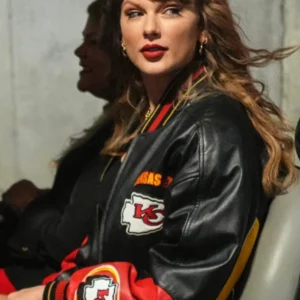 Taylor Swift Chiefs Leather Bomber Jacket