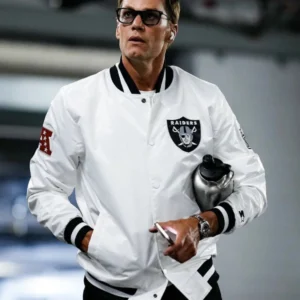 Tom Brady White Raiders Jacket