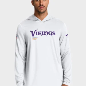 Vikings White Hoodie T-Shirt