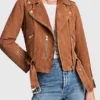 Women’s Brown Suede Leather Jacket