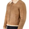 B3 Bomber Aviator Shearling Jacket For Men