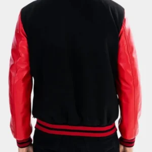 Black And Red Bomber Jacket For Men