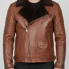 Golden Bear Brown Leather Jacket