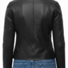 Meadowlark Cafe Racer Leather Jacket For Women