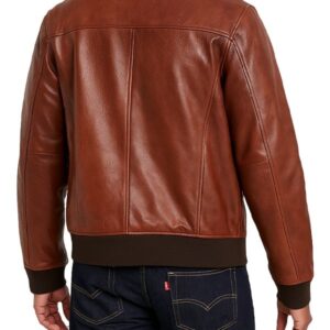 Men Brown Vintage A2 Bomber Jacket