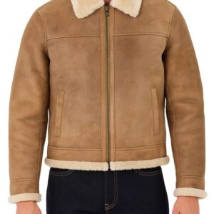 Mens B3 Bomber Aviator Shearling Jacket