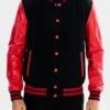 Mens Black And Red Bomber Jacket