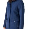 Women Navy Blue Wool Jacket