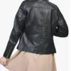 Black Cafe Racer Jacket For Women