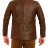 Brown Leather Blazer For Men